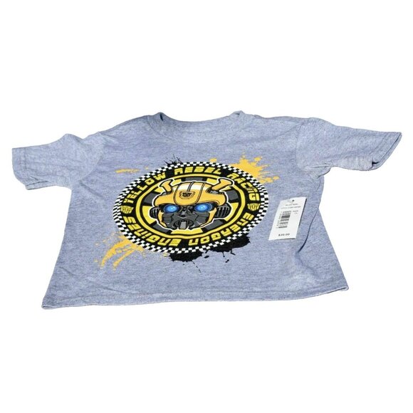 Transformers Boys 2T Bumblebee Yellow Rebel Racing Kids T-Shirt New - Picture 1 of 2